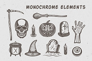 Vintage Halloween Emblems Part 2, a Branding & Logo Template by AkimD (Thumbnail 5 of 5)