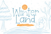Winterland Font, a Sans Serif Font by khurasan (Thumbnail 1 of 8)