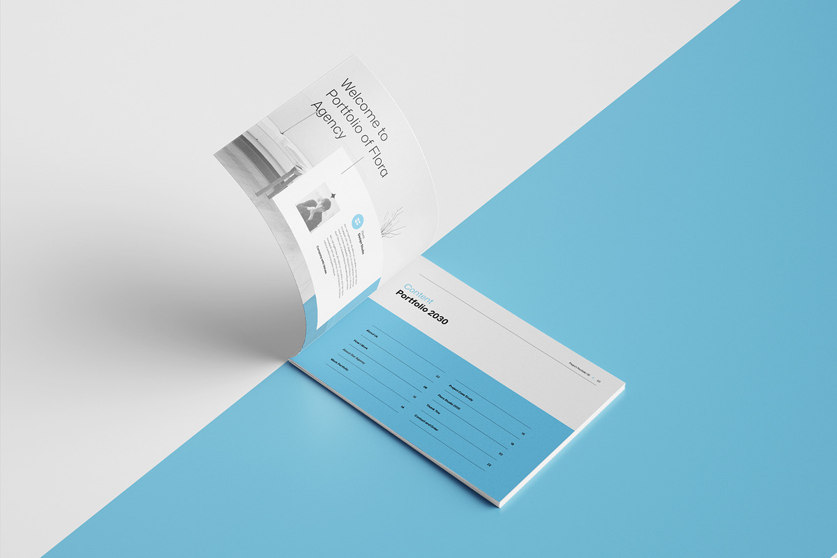 **FLORA | Portfolio Template**, a Brochure Template by KreateTribe (Photo 2 of 10)