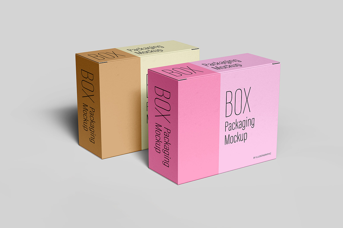 Box Packaging Mockup - 12 views, a Packaging Mockup by Illusiongraphic (Photo 11 of 26)