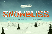 Snowbliss – Winter Display Font