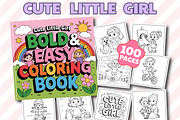 Cute Little Girl Coloring Pages, a Person Illustration by Design Home (Thumbnail 1 of 5)