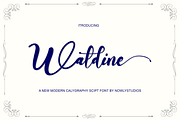 Waldine, a Handwritten Font by Nowlystudios (Thumbnail 1 of 8)