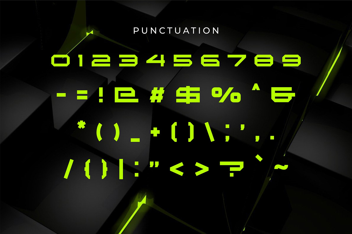 CubeQ, a Font by Kreabie (Photo 6 of 6)