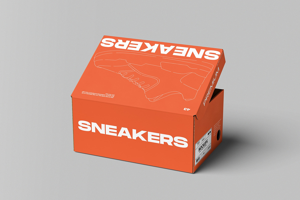 Shoe Box Mockup, a Packaging Mockup by hokagata (Photo 5 of 5)