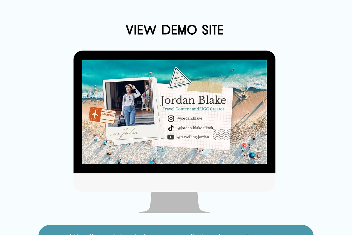 UGC Portfolio Website Template, a Websites & App Template by Sky and Stars (Photo 3 of 6)