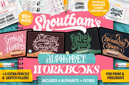Lettering Alphabet Workbooks