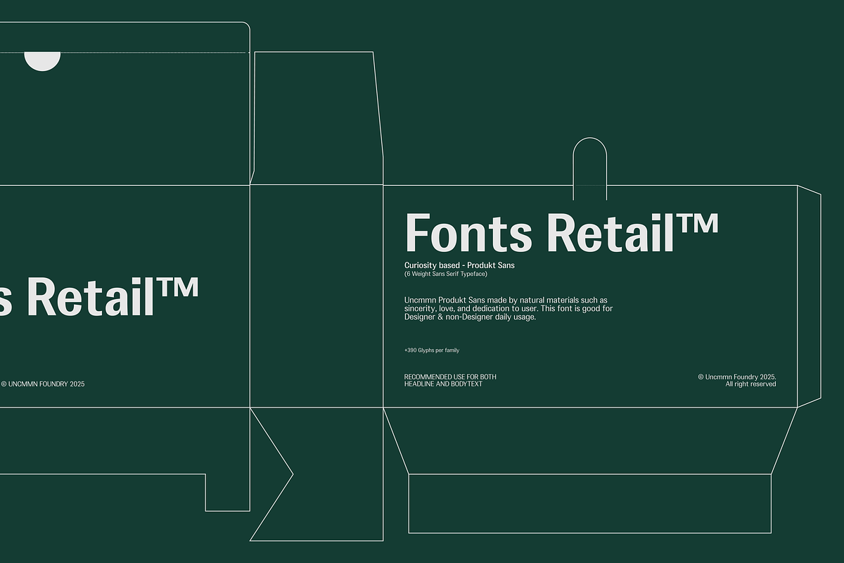 Uncmmn Produkt - 6 style Sans Serif, a Sans Serif Font by Kotivoro (Photo 5 of 17)