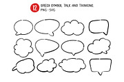 Speech Symbol Talk and Thinking, a Graphic by kaisorn (Thumbnail 1 of 3)