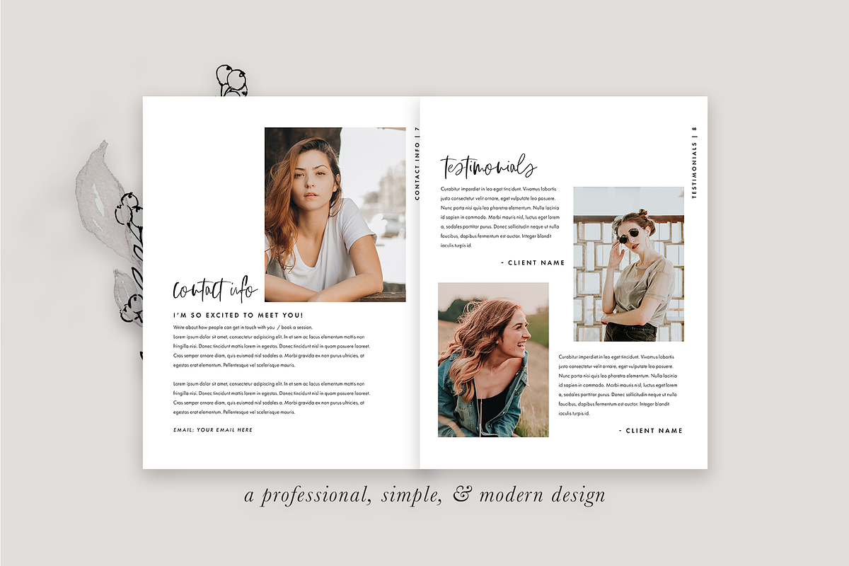 8-Page Photography Magazine Template, a Magazine Template by molly ho studio (Photo 5 of 6)