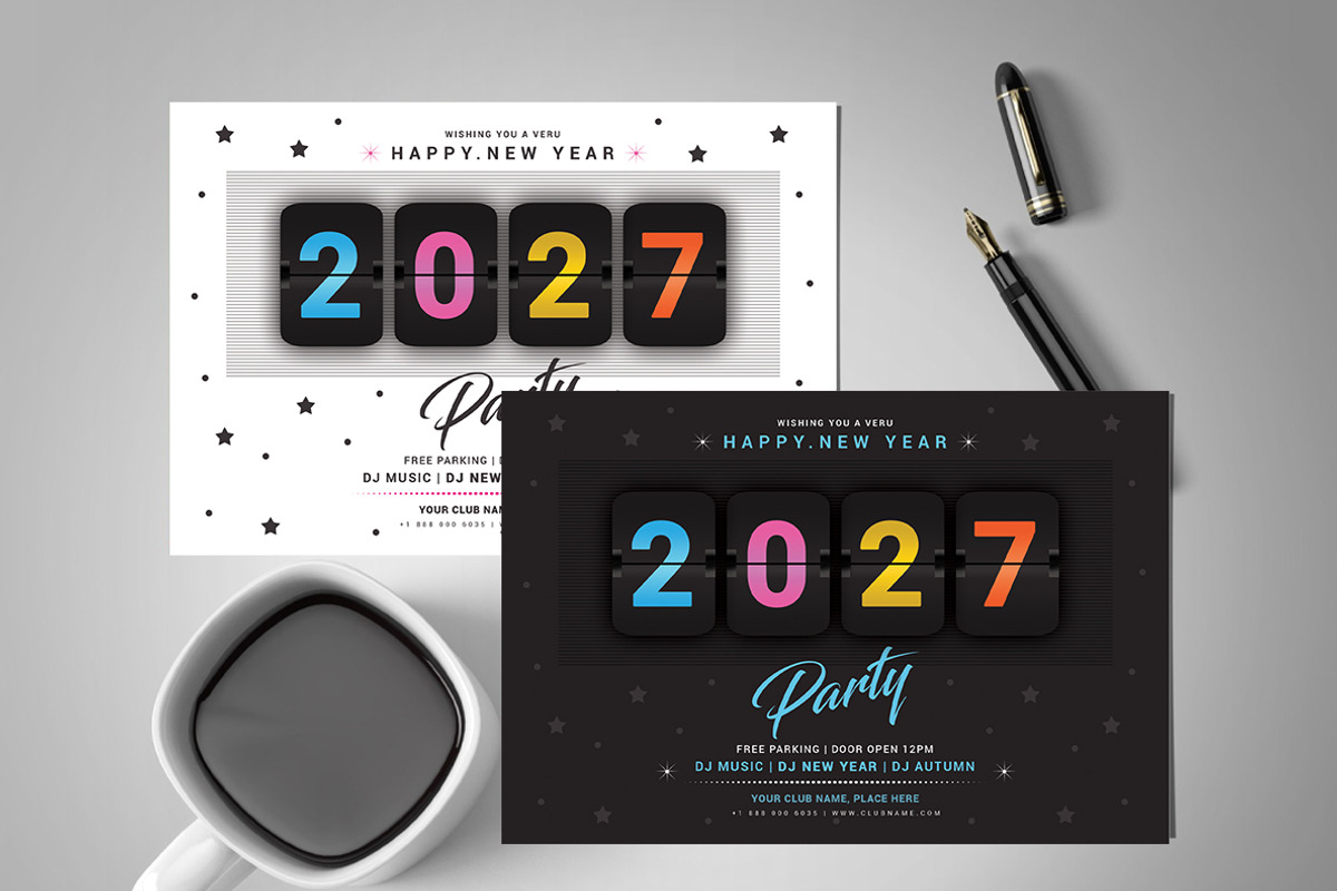 New Year Flyer, a Flyer Template by AfzaalGraphics (Photo 1 of 3)