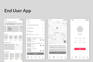 Foodo - Delivery Design Wireframe