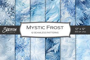 Mystic Frost Seamless Patterns