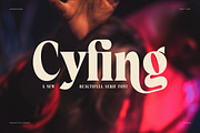 Cyfing Modern Elegant Serif Font, a Serif Font by Perfectype (Thumbnail 1 of 8)