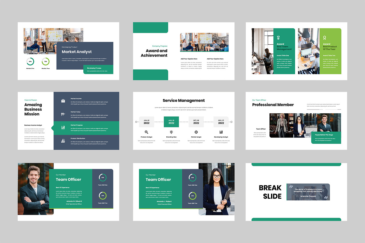 Mainerva - Powerpoint Template, a Presentation Template by TMint Creative