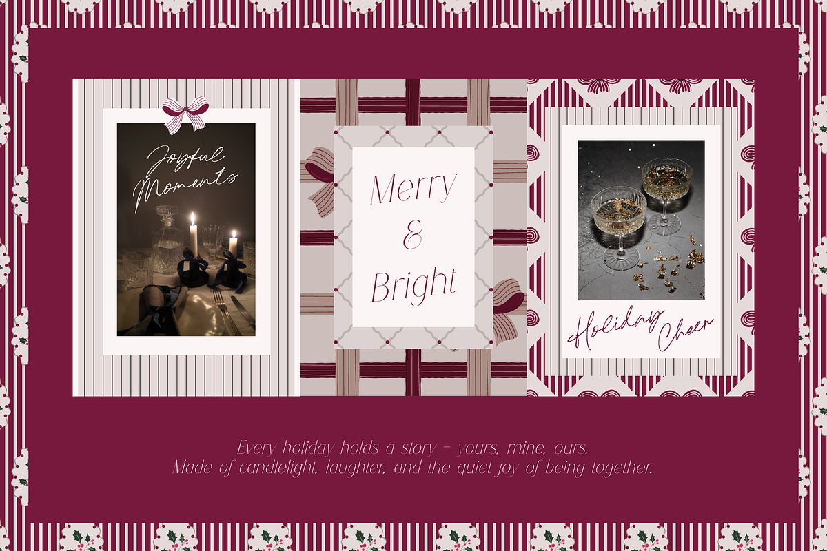 Christmas Backgrounds & Patterns, a Background Graphic by Animoon (Photo 4 of 17)