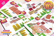 PAPERCRAFT SET - BUILD YOUR VILLAGE, a Graphic by TwonTwo Studio (Thumbnail 3 of 7)