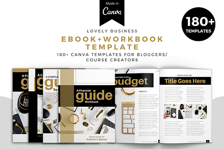 Lovely Business Mega Workbook Canva, a Magazine Template by The Blog Creative