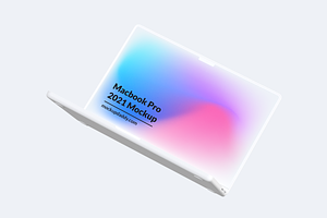 Macbook 2021 Clay Mockup