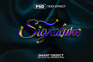 Signature 3d Editable Text Effect St