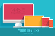 4 vector of flat personal gadgets, a Technology Illustration by LineTale (Thumbnail 3 of 3)