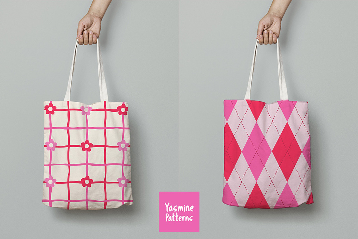 Preppy Coquette Patterns Collection, a Pattern Graphic by Yasmine Patterns (Photo 6 of 6)