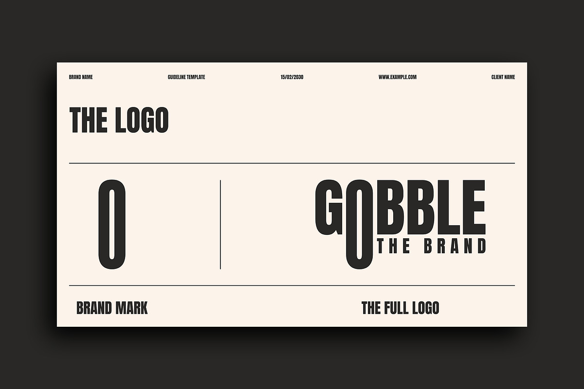 Gobble | Brand Guidelines Bundle, a Presentation Template by Artisan Vibes (Photo 4 of 9)
