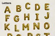 Gold Foil Alphabet Balloon Pack, an Object Graphic by Bold Leap Creative (Thumbnail 2 of 6)