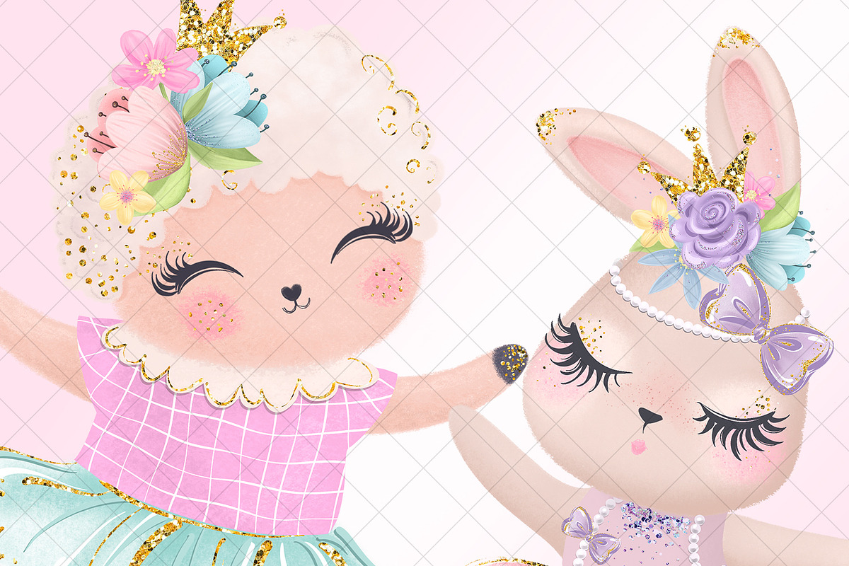 My Cute Ballerina Clipart, a Decorative Illustration by Masha  Studio (Photo 5 of 11)