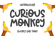 Curious Monkey, a Font by Abo Daniel Studio (Thumbnail 1 of 9)