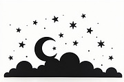 Crescent Moons and Star Silhouette, an Illustration by Amazin_art (Thumbnail 10 of 31)
