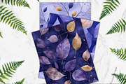 Royal Amethyst Leaves Scrapbook Set, a Background Graphic by V Design Creator (Thumbnail 12 of 12)