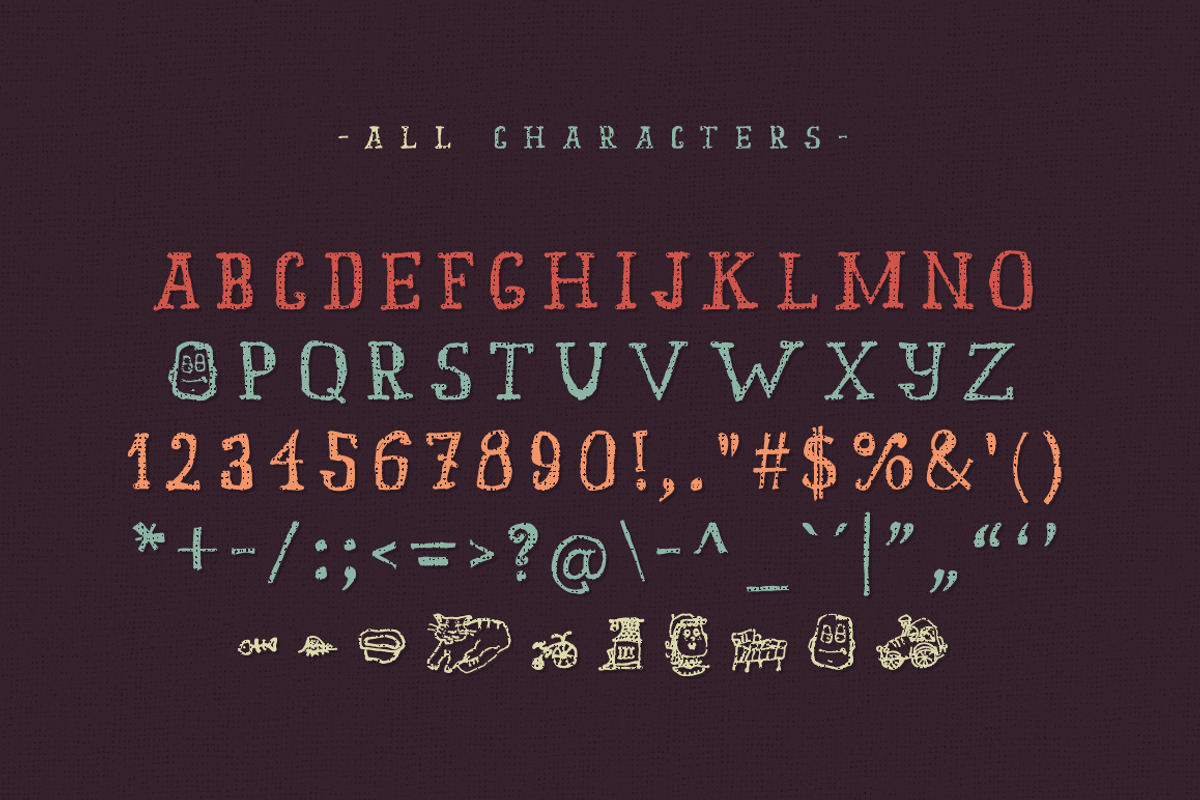 Old story typeface preview 2