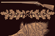 Design set Boar. Vector engraving, an Animal Illustration by Vector Engraving (Thumbnail 6 of 7)