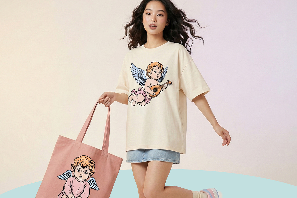Baby Angel Illustration Set, an Illustration by Tekuni (Photo 10 of 13)