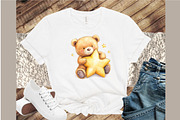 Nursery Clipart Cute Teddy Bear Clip, an Illustration by Sublimation Artist (Thumbnail 4 of 6)