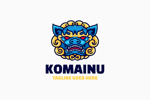 Komainu Mascot Cartoon Logo, a Branding & Logo Template by Artnivora.Std