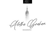 Fallenthina Thatcher, a Script Font by pineungtype (Thumbnail 2 of 11)