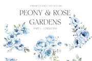 Peony & Rose Gardens - Library, a Decorative Illustration by Isabelle Salem (Thumbnail 3 of 11)