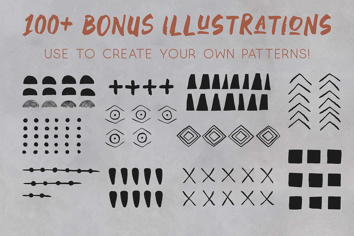African Mudcloth Patterns, a Pattern Graphic by Tay Rho Design Shop (Photo 6 of 9)