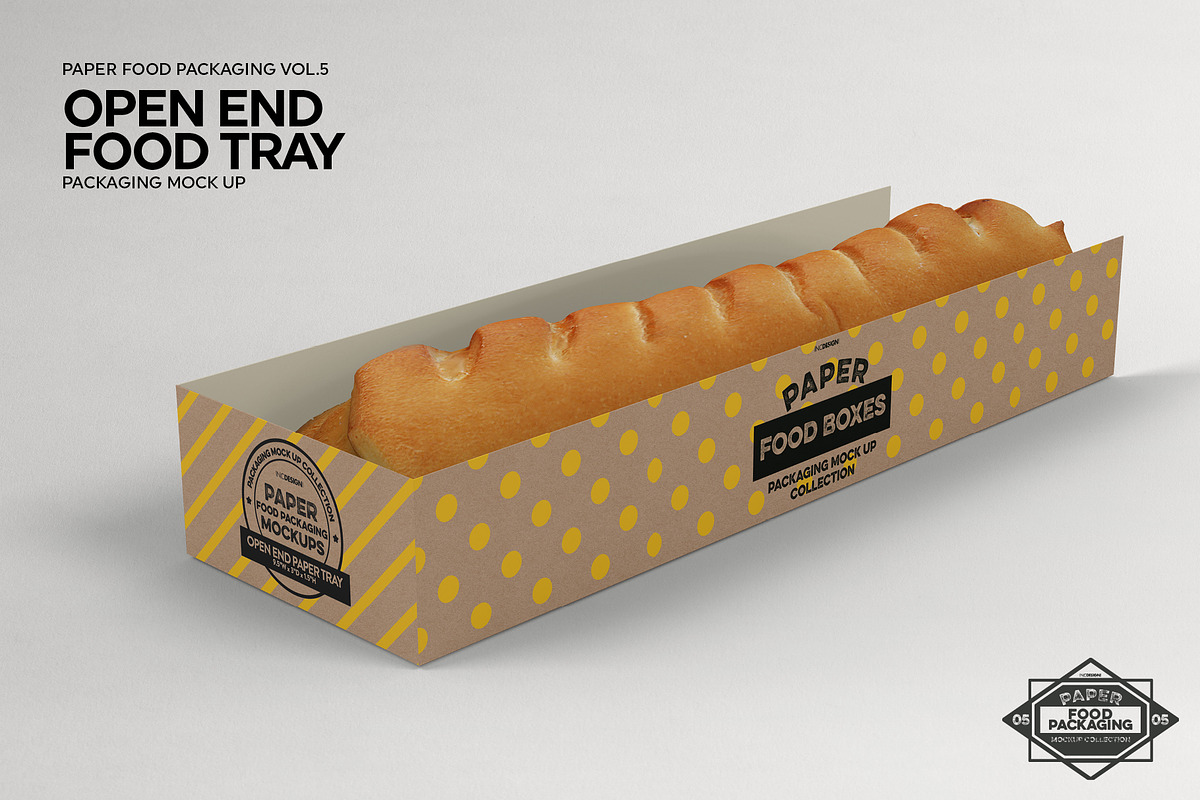 VOL.5: Food Box Packaging Mockups, a Packaging Mockup by INCDesign (Photo 8 of 21)