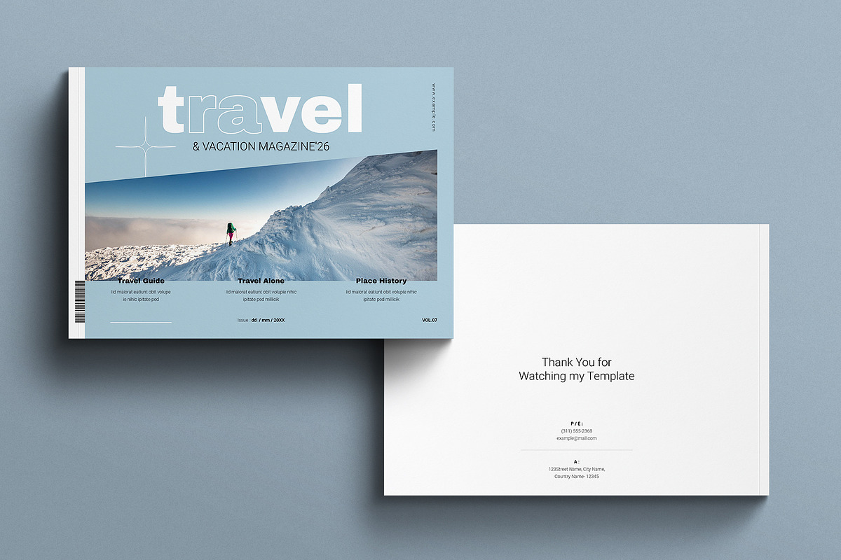 Winter Travel & Vacation Magazine, a Magazine Template by E-Type (Photo 7 of 7)