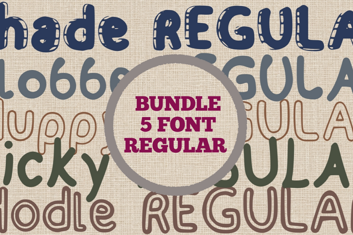 Handwriting Regular Font Bundles, a Handwritten Font by SaStudio (Photo 1 of 11)