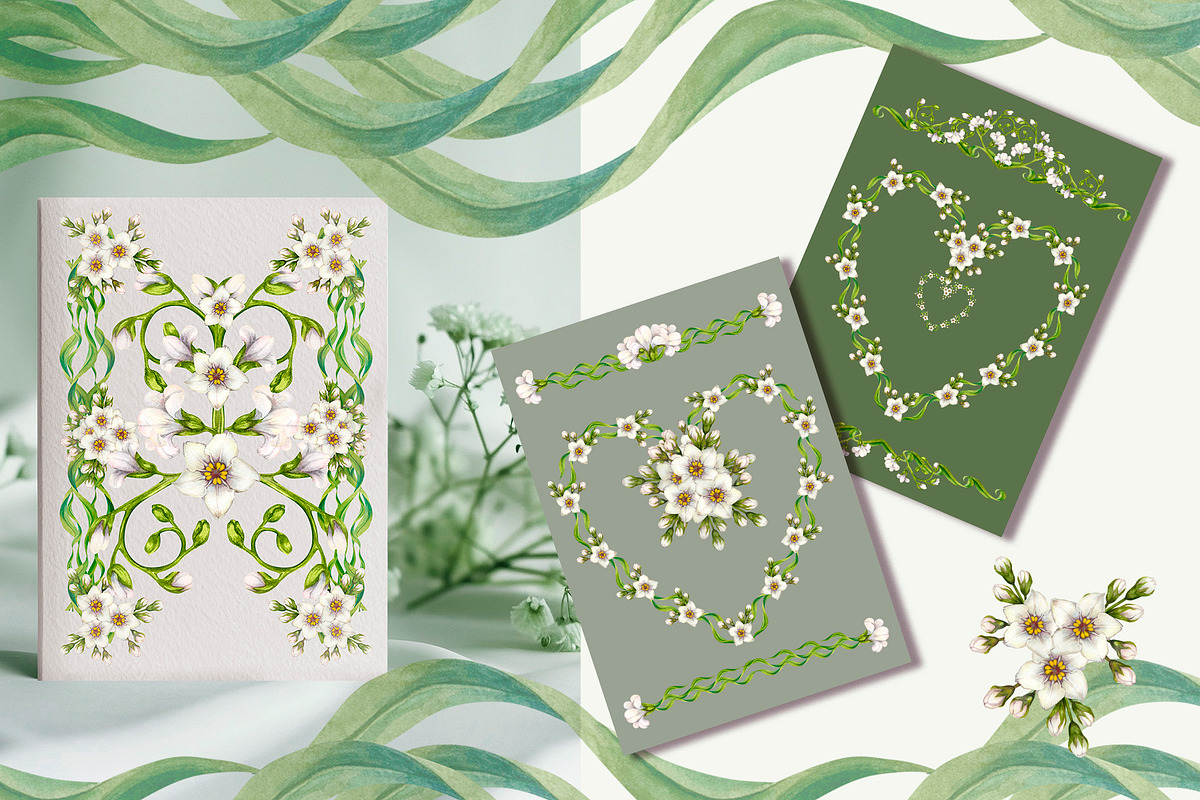 Floral frames, botanical watercolor, a Decorative Illustration by EL_SUHOVA (Photo 13 of 15)