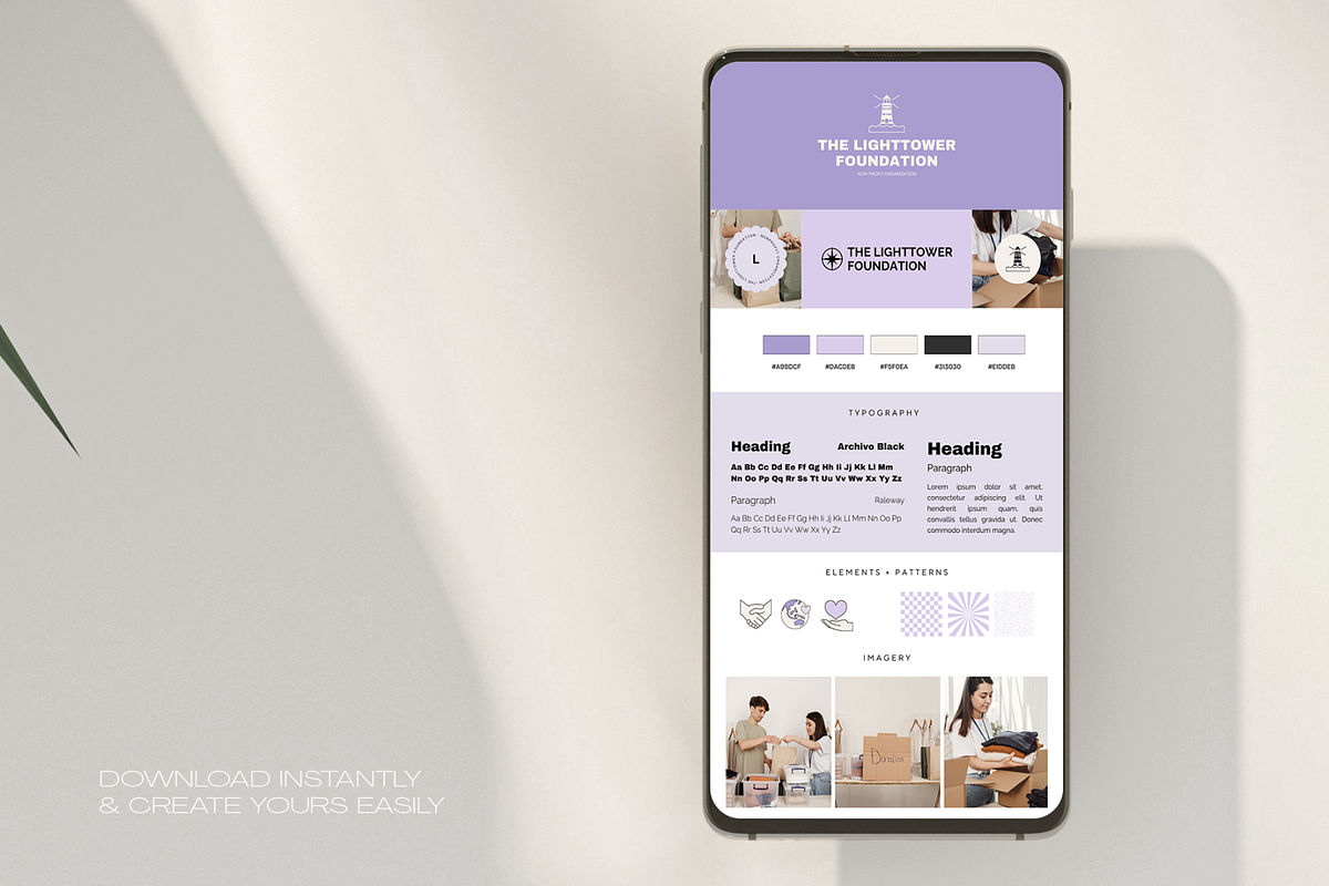 Community & Nonprofit Brand Board, a Branding & Logo Template by Creatif Foundry (Photo 5 of 6)