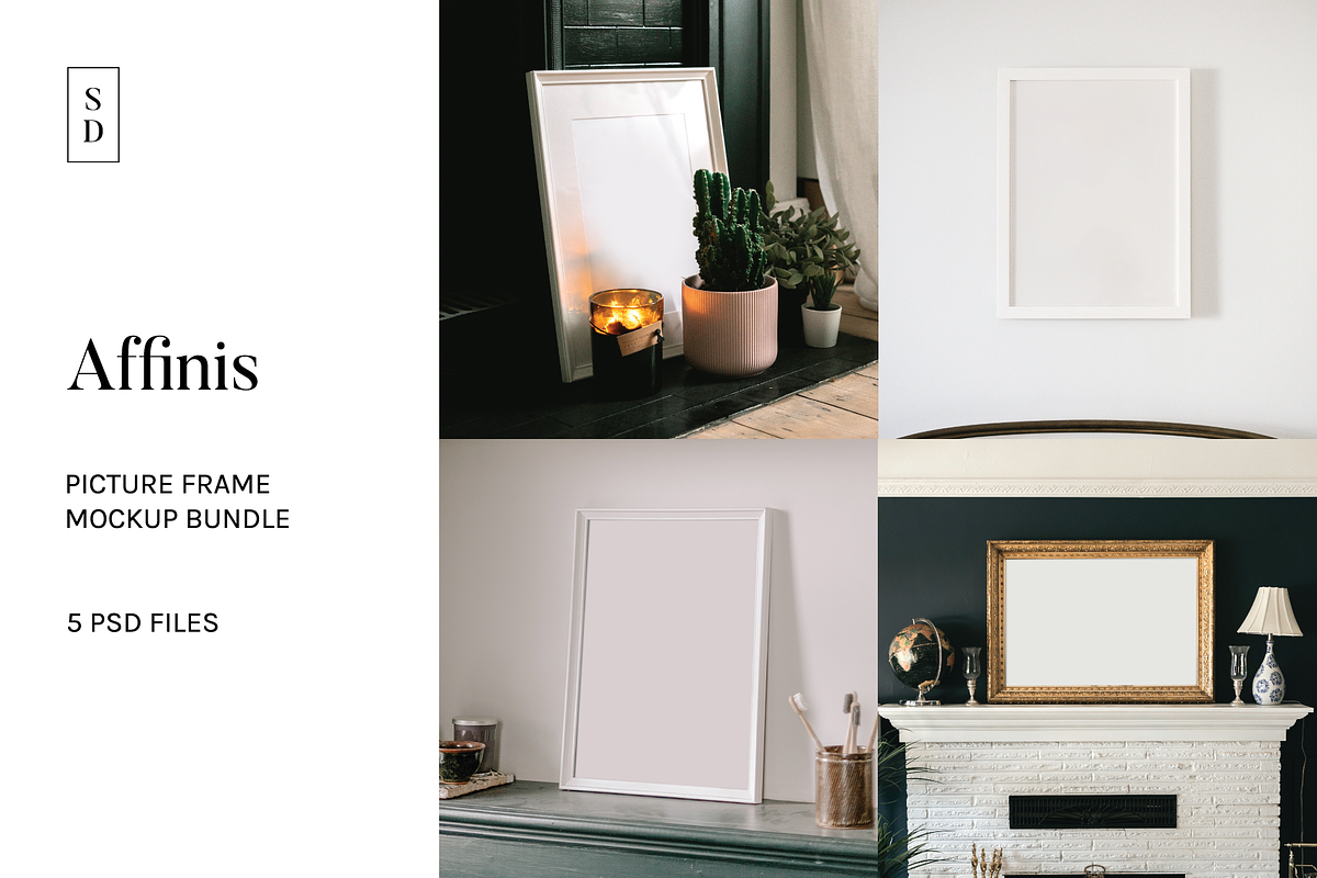 Frame Mockup Bundle - Affinis, a Household Mockup by Saguaro Digital (Photo 1 of 8)