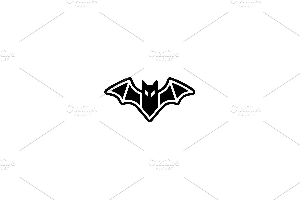 Bat Silhouette Vector Graphic, an Animal Illustration by Vectorium Studio (Photo 1 of 4)