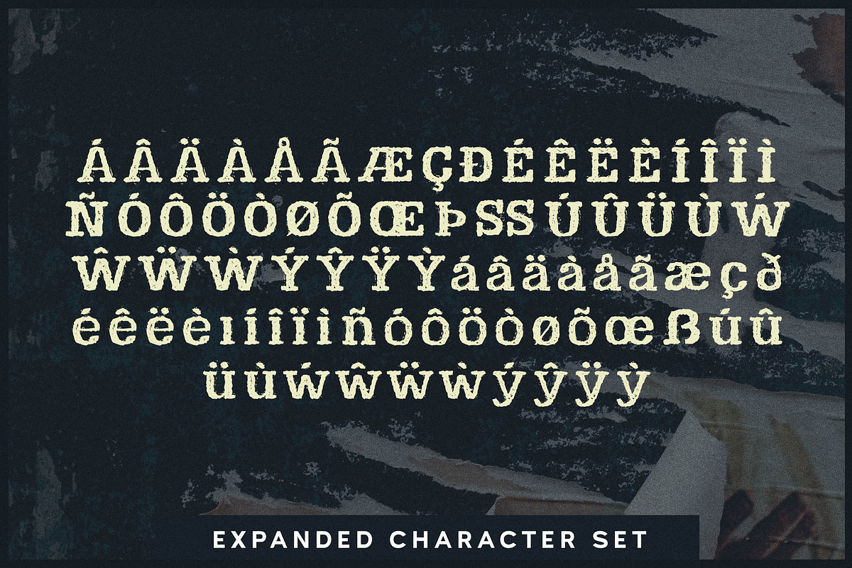 Docket Distressed Typewriter, a Slab Serif Font by Parker Creative (Photo 7 of 11)