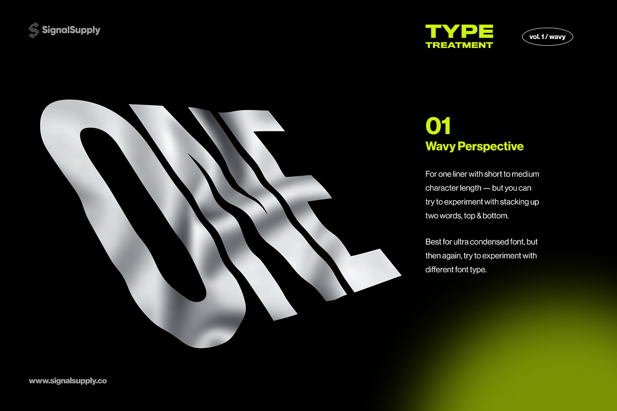 TYPE TREATMENT - Vol.1 Wavy, a Graphic by SignalSupply (Photo 2 of 8)
