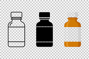 Medicine Bottle Vector Icons, an Object Graphic by Artonix (Thumbnail 3 of 3)